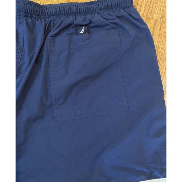 Nautica Adult Swim Trunks Shorts Sailing Blue Flag Surf Mesh Lined Men’s XL - Picture 12 of 16